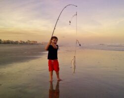 Amelia Island Beach Fishing by Terry Lacoss